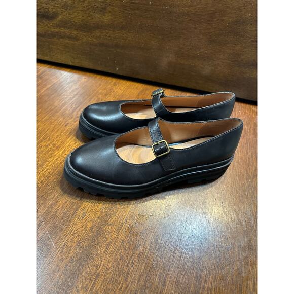 Madewell Shoes - Madewell Chunky Mary Jane Shoes Women 10 Black Academia Dark Neutral Grunge 90s